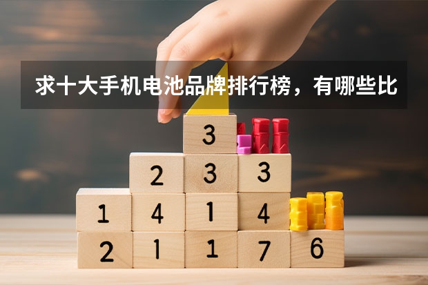求十大手机电池品牌排行榜，有哪些比较推荐？