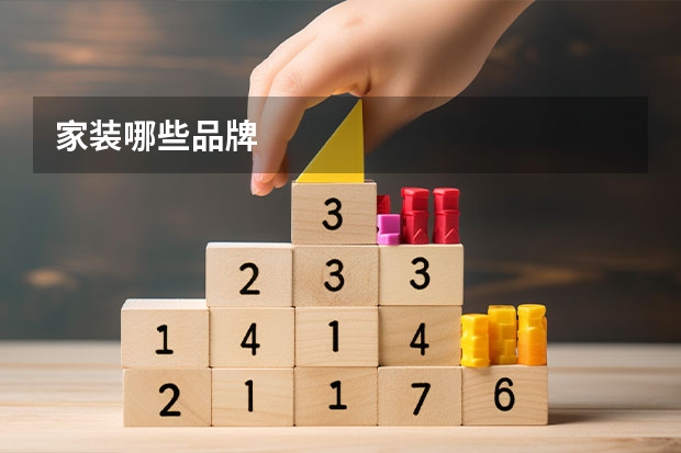 家装哪些品牌